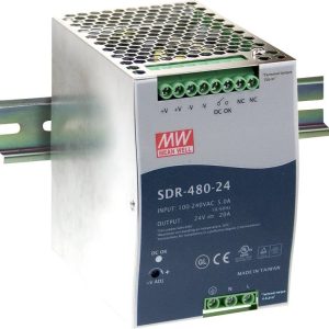 Zasilacz na szynę DIN MEAN WELL SDR-480-48, 48 V/DC, 10 A, 480 W Zasilacz na szynę DIN MEAN WELL SDR-480-48, 48 V/DC, 10 A, 480 W