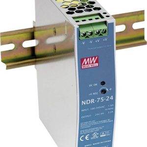 Zasilacz na szynę DIN MEAN WELL NDR-75-12, 12 V/DC, 6.3 A, 75 W Zasilacz na szynę DIN MEAN WELL NDR-75-12, 12 V/DC, 6.3 A, 75 W