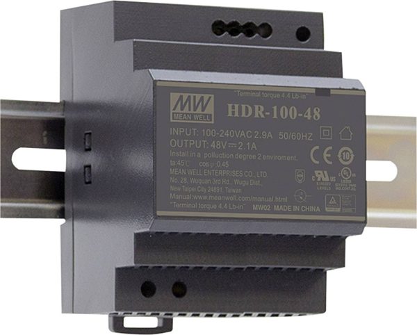 MEAN WELL HDR-100-24N Zasilacz na szynę DIN 24 V/DC 4.2 A 100.8 W Ilość wyjść:1 x Opis 1 szt.
