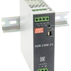 MEAN WELL XDR-240E-12 Zasilacz na szynę DIN 12 V 20 A 240 W Opis 1 szt. MEAN WELL XDR-240E-12 Zasilacz na szynę DIN 12 V 20 A 240 W Opis 1 szt.