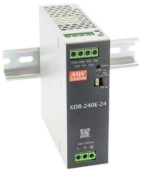 MEAN WELL XDR-240E-12 Zasilacz na szynę DIN 12 V 20 A 240 W Opis 1 szt.