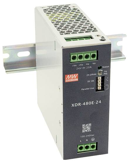 MEAN WELL XDR-480E-12 Zasilacz na szynę DIN 12 V 30 A 360 W Opis 1 szt.