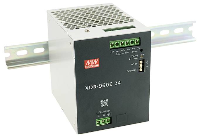 MEAN WELL XDR-960E-24 Zasilacz na szynę DIN 24 V 40 A 960 W Opis 1 szt. - obrazek 1