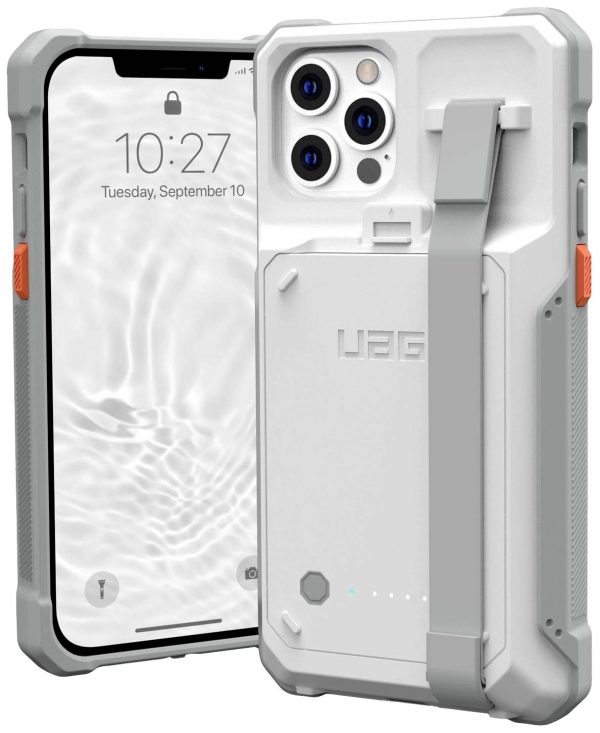 Urban Armor Gear Workflow Healthcare Battery Case Futerał backcase Apple iPhone 12, iPhone 12 Pro biały Zintegrowana bat