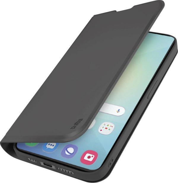 sbs mobile Flip Case Samsung Galaxy S25 czarny Odporny na wstrząsy, Funkcja podstawki, Pokrowiec flip TEWALSAS25K