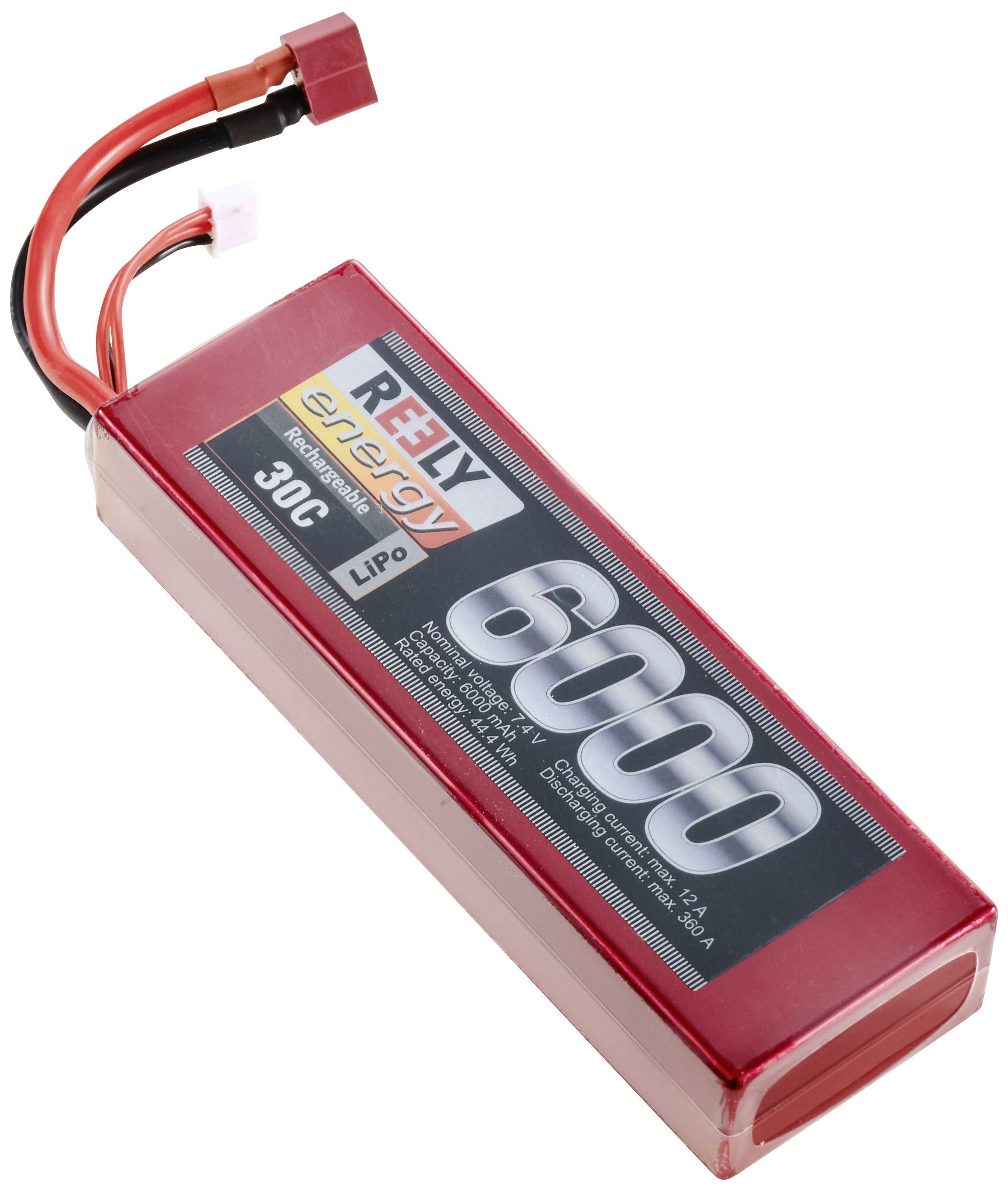 Pakiet akumulatorów (LiPo) 7.4 V 6000 mAh 30 C Reely Hardcase System złączy T - obrazek 1