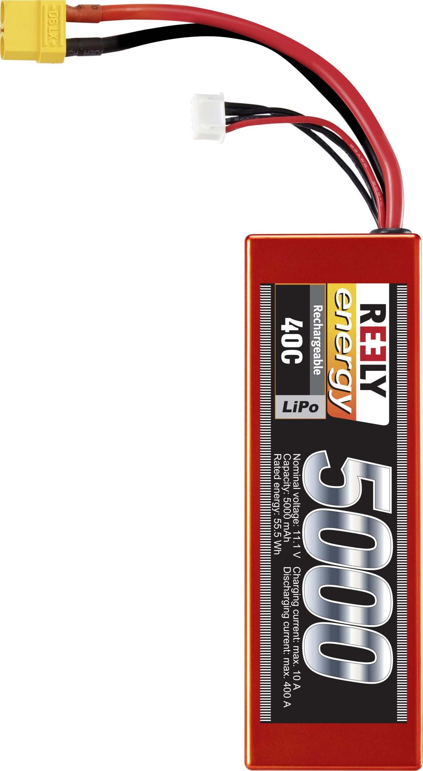 Pakiet akumulatorów (LiPo) 11.1 V 5000 mAh 40 C Reely Hardcase XT90 - obrazek 1