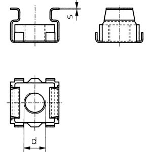 Nakrętka klatkowa Toolcraft 194763, M6, 1,5 mm, 10 szt. Nakrętka klatkowa Toolcraft 194763, M6, 1,5 mm, 10 szt.