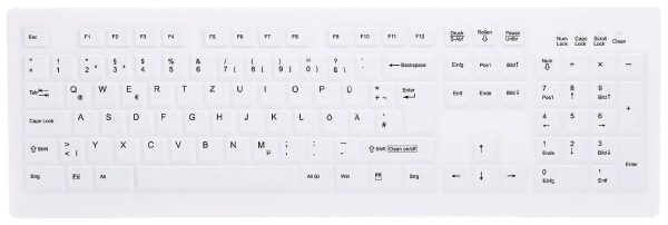 Klawiatura medyczna Active Key AK-C8100F-FUS-W/GE Niemiecki, QWERTZ