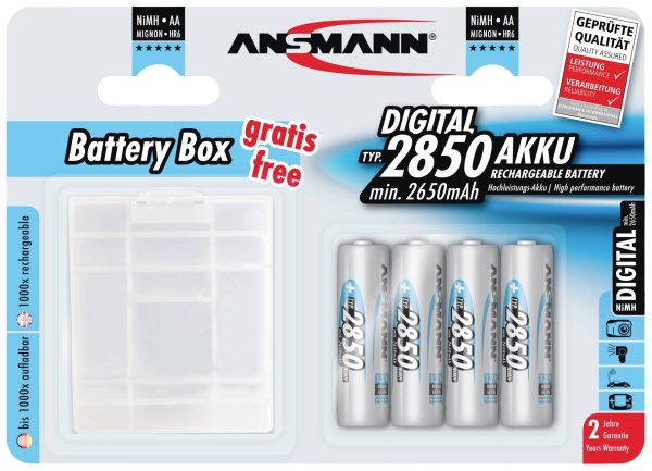 Akumulatory NiMH AA Ansmann, 1.2 V, 2850 mAh, 1 zest.