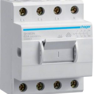 Moduł przełącznika szary 63 A 400 V Hager SH463N Moduł przełącznika szary 63 A 400 V Hager SH463N