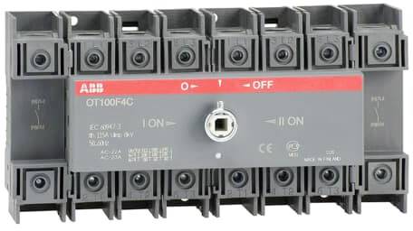 Przełącznik obciążenia czarny 4 styki ABB 1SCA105019R1001 - obrazek 1