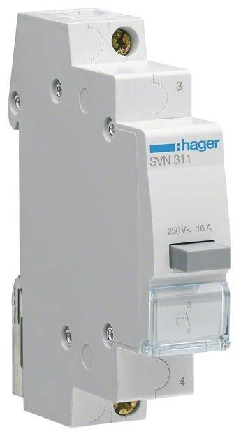 Przycisk 16 A 230 V Hager SVN311 - obrazek 1