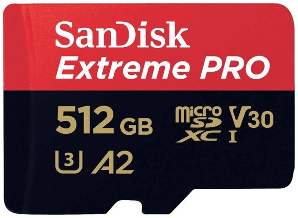 SanDisk SanDisk Extreme Pro – Flash-Speicherkarte (microSDXC-an-SD-Adapter inbegriffen) microSDXC 512 GB Class 10, UHS-I