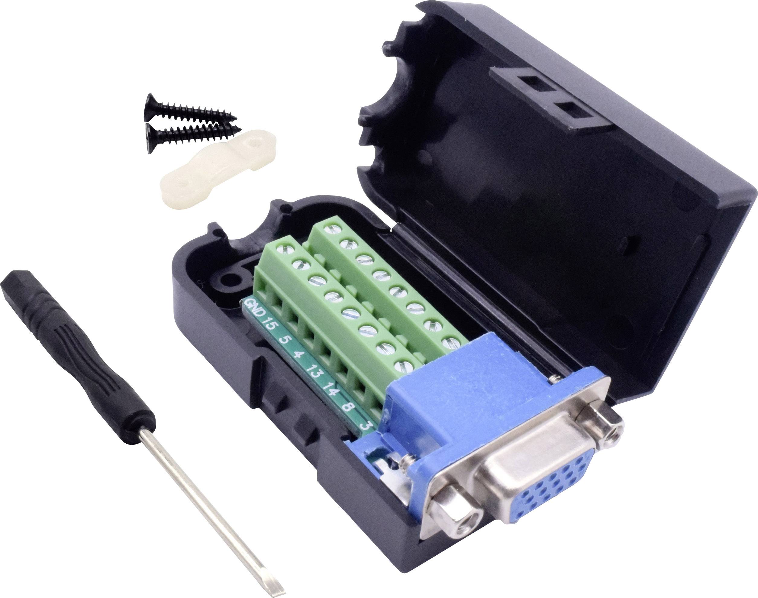 TRU COMPONENTS T1904C097 Zestaw listew żeńskich D-Sub, rzędy: 3, styki: 15, 1 szt. - obrazek 1