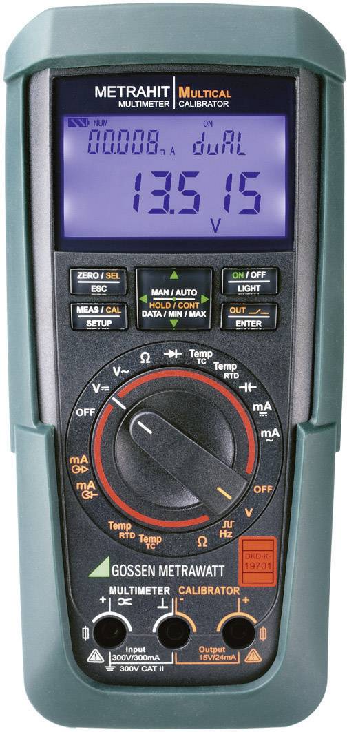 Gossen Metrawatt METRAHIT MULTICAL Kalibrator Kalibracja (DAkkS) Napięcie, Natężenie prądu, Temperatura - obrazek 1