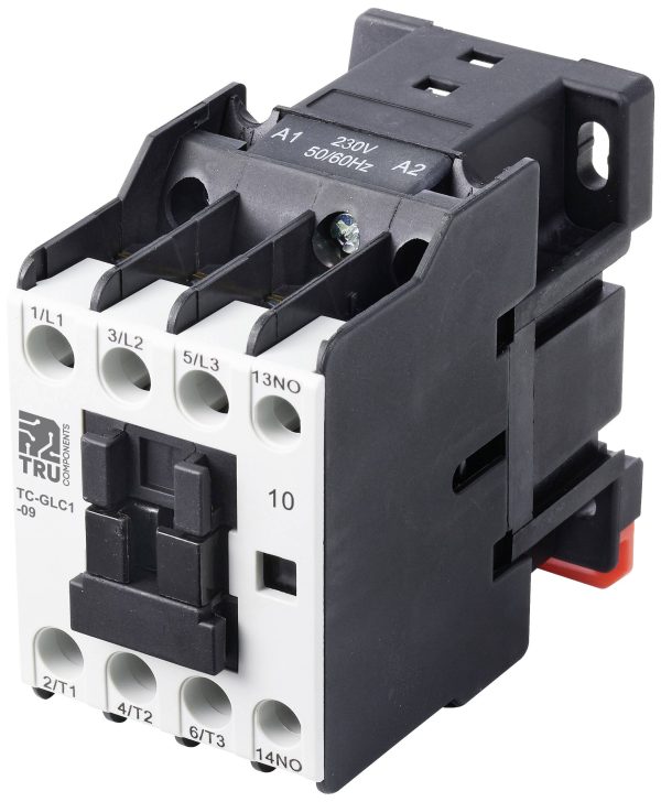 Stycznik TRU COMPONENTS TC-GLC1-09 230V TC-10472188, 3 styki, 230 V/AC, 9 A, 1 szt.