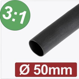 Quadrios 24CA295 Rurka termokurczliwa z klejem 24CA295, 3:1, od 50 mm do 16.67 mm, 1 m Quadrios 24CA295 Rurka termokurczliwa z klejem 24CA295, 3:1, od 50 mm do 16.67 mm, 1 m