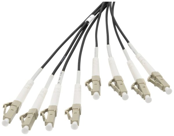 Digitus DK-24338U030BK-BBB światłowodowe do światłowodów kabel 30 m czarny [8x złącze męskie LC/UPC – 8x złącze męskie L