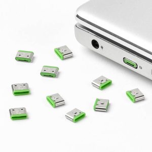 Smartkeeper Blokada portu USB-C® CL04P1GN Zestaw 10-elementowy zielony bez klucza CL04P1GN Smartkeeper Blokada portu USB-C® CL04P1GN Zestaw 10-elementowy zielony bez klucza CL04P1GN