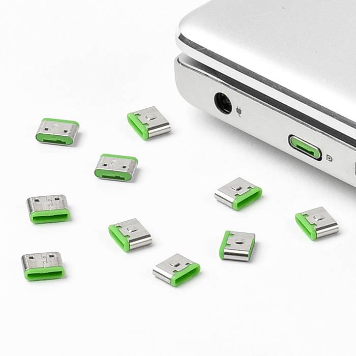 Smartkeeper Blokada portu USB-C® CL04P1GN Zestaw 10-elementowy zielony bez klucza CL04P1GN - obrazek 1
