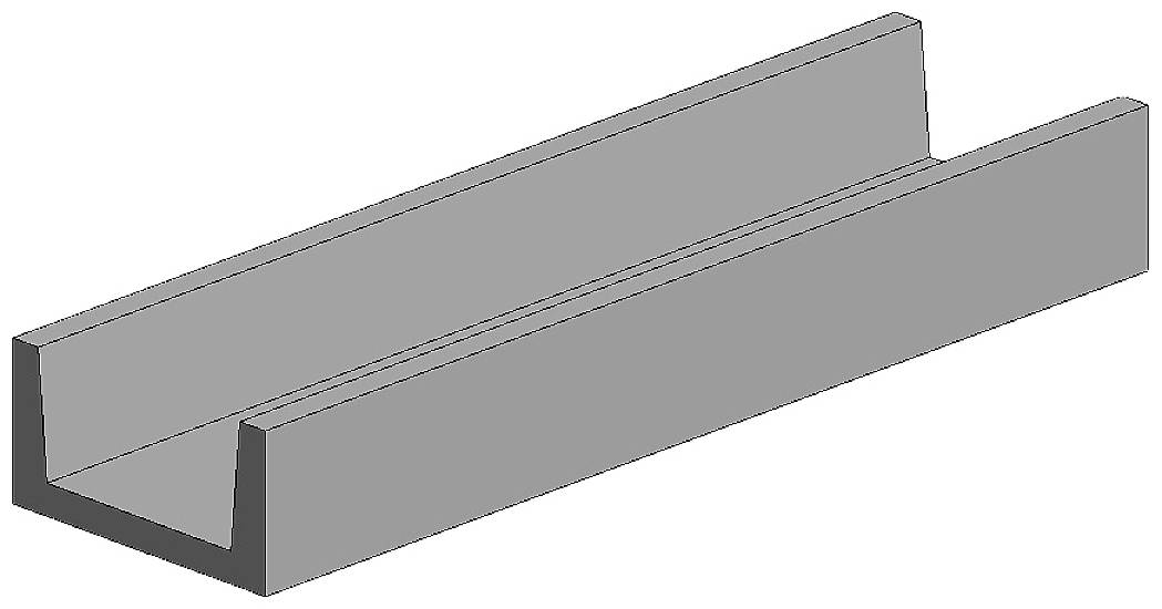 polistyren U-Profil Profil U (D x S x W) 350 x 0.94 x 1.5 mm 4 szt. - obrazek 1