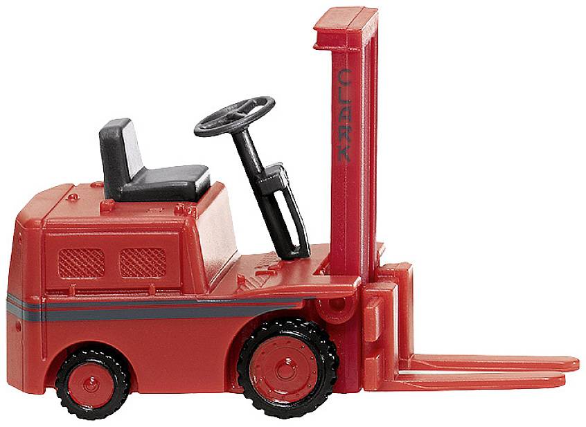 Wiking 117102 H0 Model pojazdu budowlanego Wózek widłowy Clark - czerwony - obrazek 1