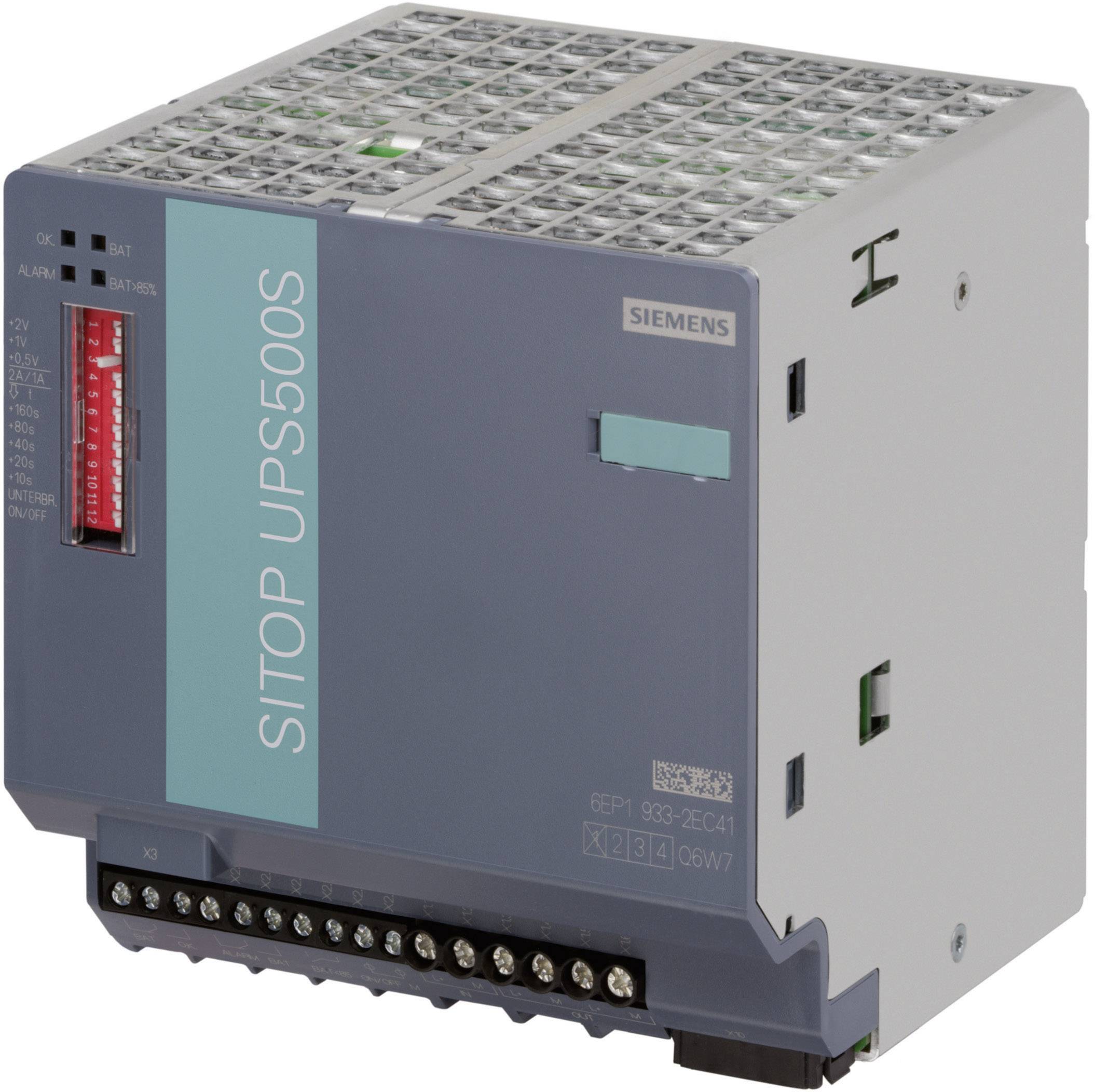 Zasilacz UPS Siemens SITOP UPS500S 2,5 kW, 24 V/DC, 22.5 - 29 V/DC, 15 A - obrazek 1