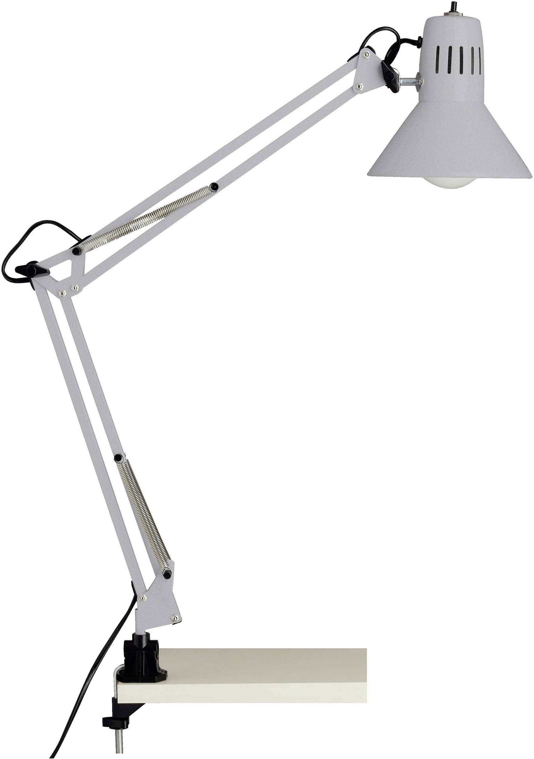 Lampa z zaciskiem Brilliant Hobby 10802/11 LED E-27 40 W tytanowy - obrazek 1