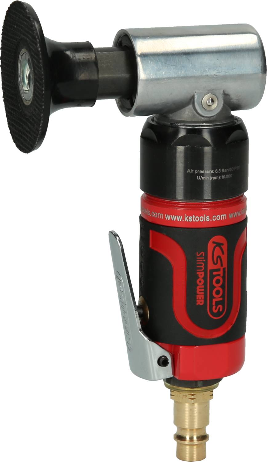 KS Tools 515.5580 Mini szlifierka pneumatyczna SlimPOWER do dużych padów, 19000 obr./min - obrazek 1