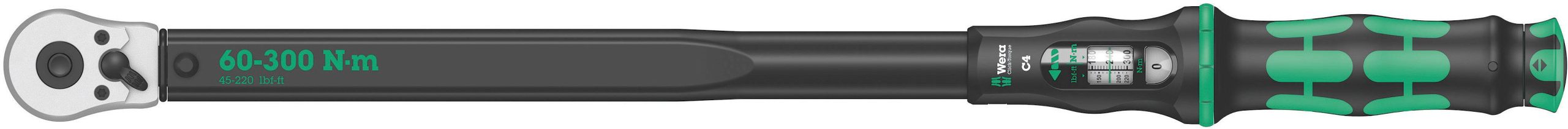 Klucz dynamometryczny Wera Click-Torque C 4 05075623001, 1/2" (12.5 mm), 60 - 300 Nm - obrazek 1