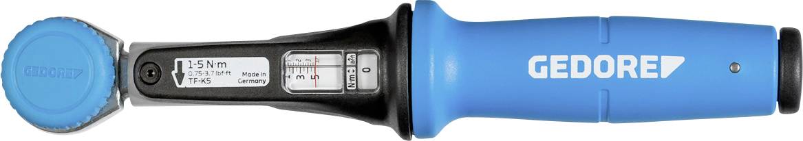 Klucz dynamometryczny Gedore TF-K5 TF-K5, 1/4" (6.3 mm), 1 - 5 Nm - obrazek 1