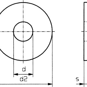 Podkładka Toolcraft 194716, M3, O = 9 x 3,2 mm, 0,8 mm, DIN 9021, 100 szt.