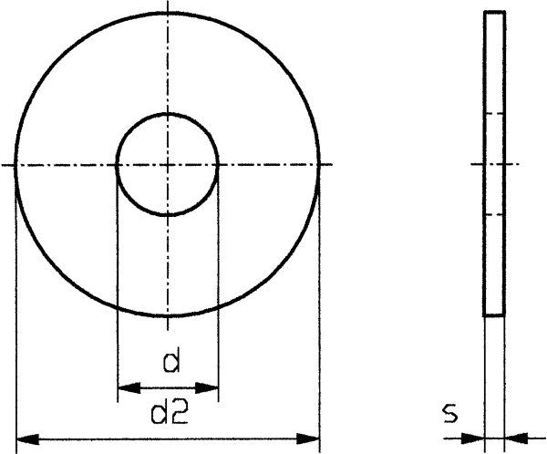 Podkładka Toolcraft 194716, M3, O = 9 x 3,2 mm, 0,8 mm, DIN 9021, 100 szt.
