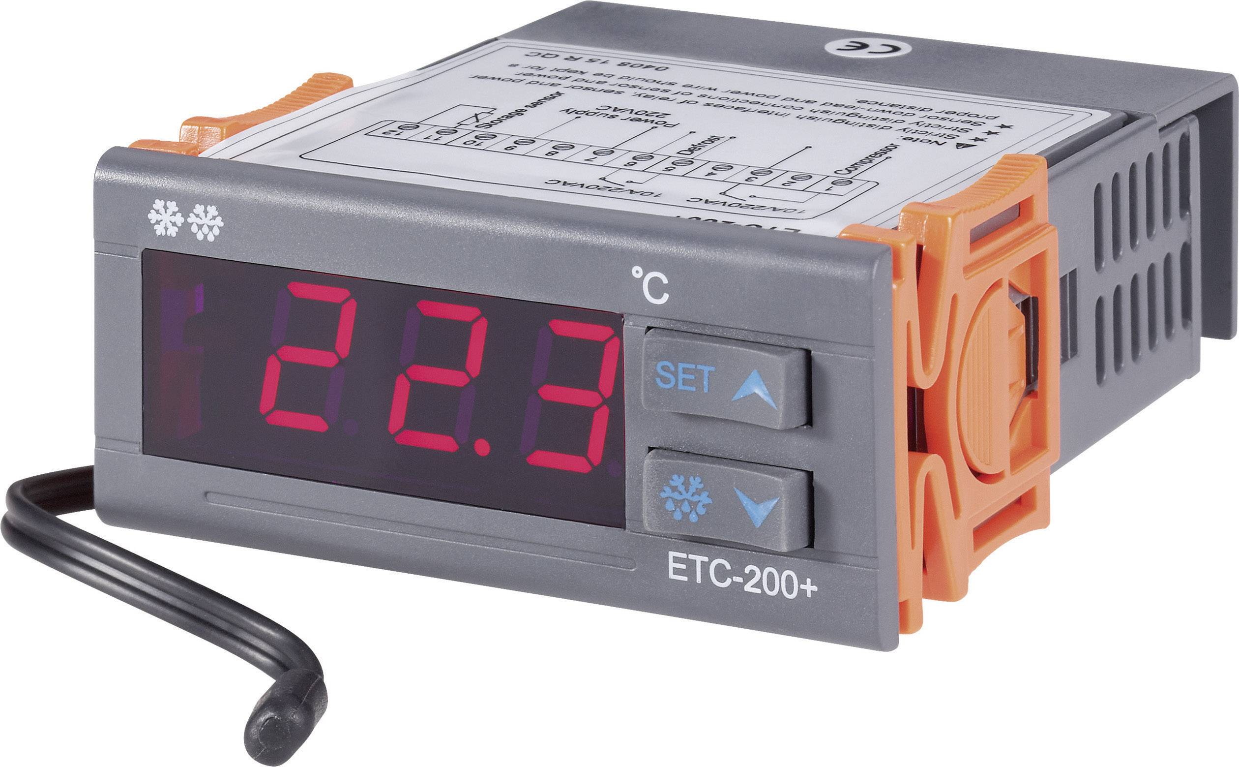 Termostat VOLTCRAFT ETC-200+ NTC -40 do +120 °C Przekaźnikowe 10 A (D x S x W) 88 x 75 x 34.5 mm - obrazek 1