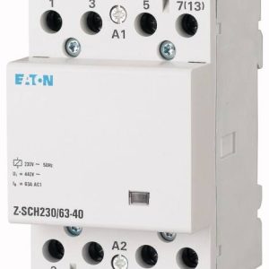 Stycznik instalacyjny Eaton Z-SCH230/63-40 230 V, 240 V 63 A 4 NO 1 szt. Stycznik instalacyjny Eaton Z-SCH230/63-40 230 V, 240 V 63 A 4 NO 1 szt.