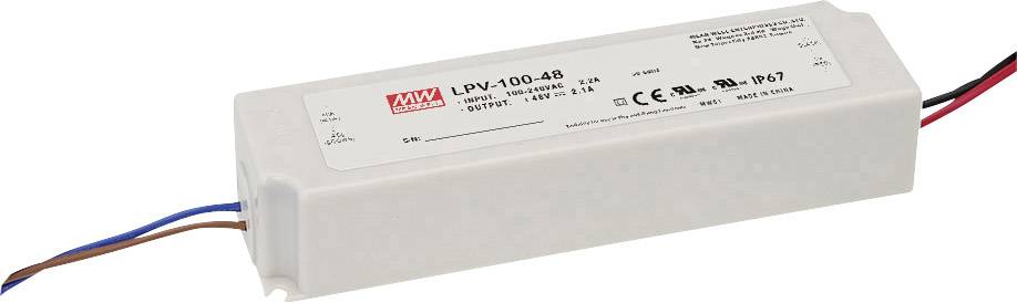 MEAN WELL LPV-100-24 Transformator LED Stałonapięciowy 100 W 0 - 4.2 A 24 V/DC nie nadaje się do ściemniania, Zabezpiecz - obrazek 1