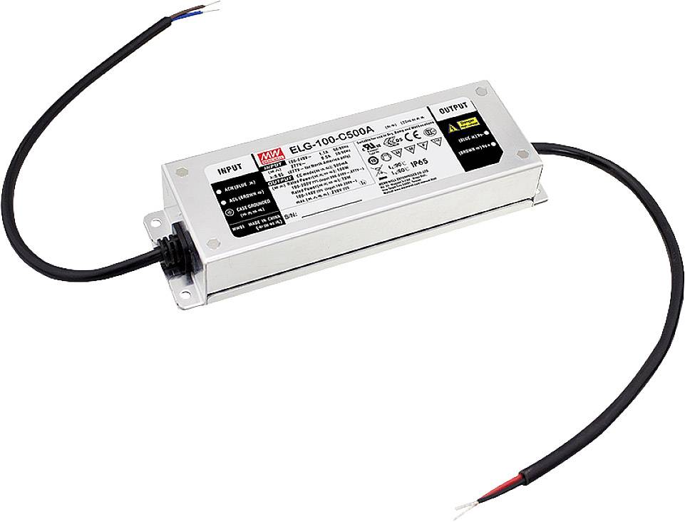 MEAN WELL LED Treiber Sterownik LED Stałonaprądowy 100.8 W 1400 mA 35 - 72 V/DC Funkcja ściemniania 3 w 1, Montaż w stre - obrazek 1