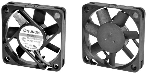 Wentylator osiowy Sunon ME45101V1-000U-A99, 12 V/DC, 20.04 m³/h, (D x S x W) 10 x 45 x 45 mm