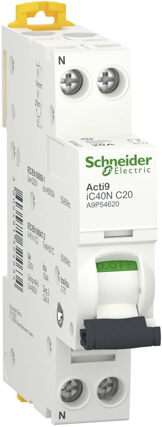 Schneider Electric A9P54620 Wyłącznik automatyczny 20 A 230 V