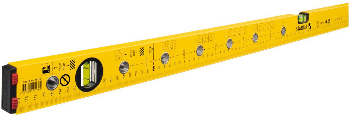 Poziomica Stabila Type 70 Electric 16136/1, Długość: 120 cm, Dokładność poziomowania: 0.5 mm/m - obrazek 1