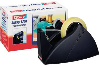 tesa Dozownik taśmy Easy Cut® Professional czarny Maksymalna szerokość rolki: 25 mm Maksymalna długość rolki 66 m - obrazek 1