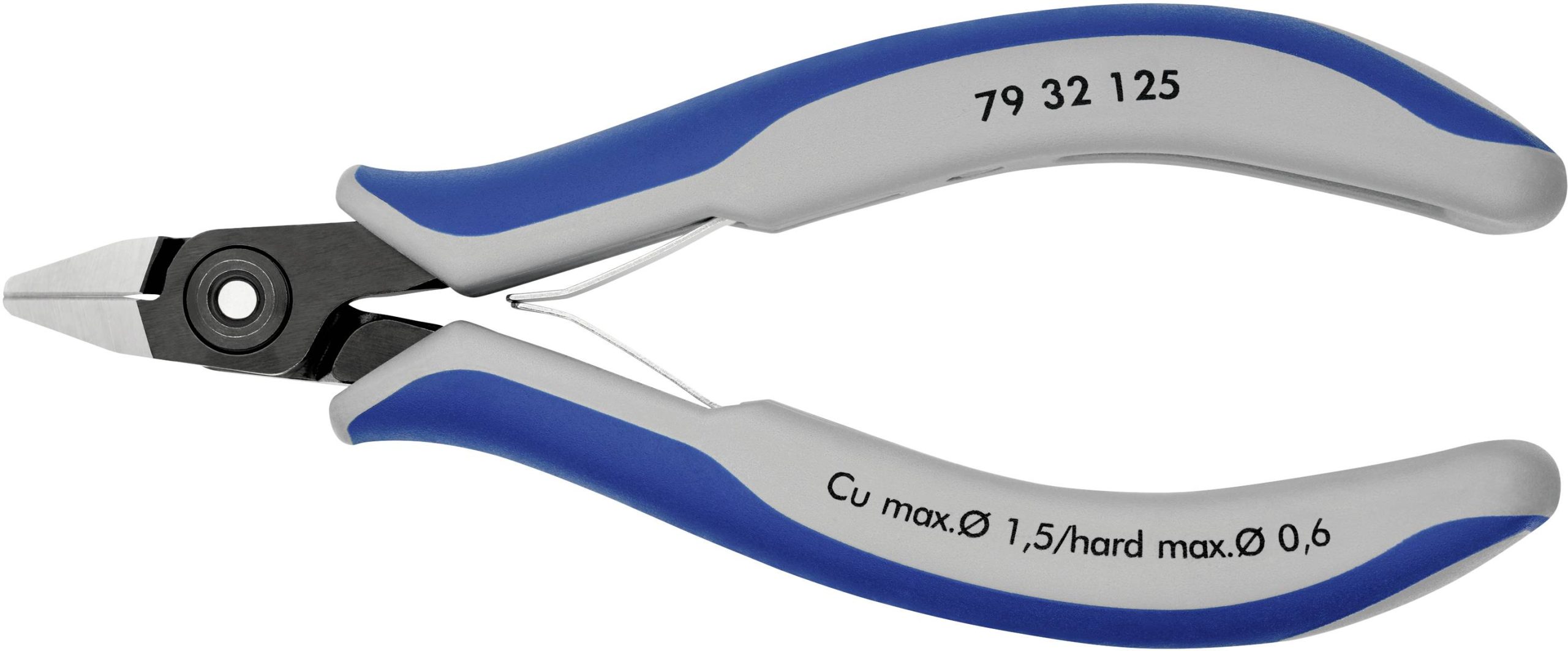 Szczypce boczne Knipex 79 32 125, 125 mm, 64 HRC, dla elektroników i mechaników - obrazek 1