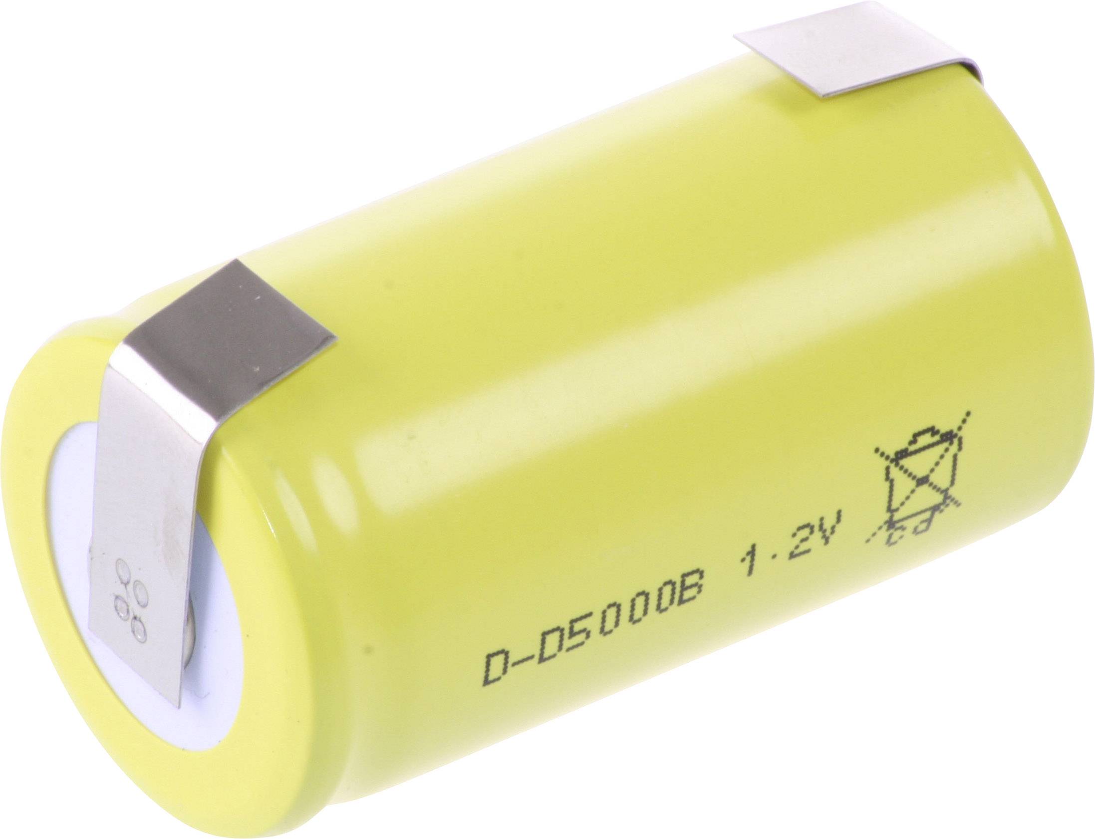 Mexcel D5000B Akumulator specjalny D (R20) U-końcówka do lutowania, Płaska-Góra NiCd 1.2 V 5000 mAh 1 szt. - obrazek 1