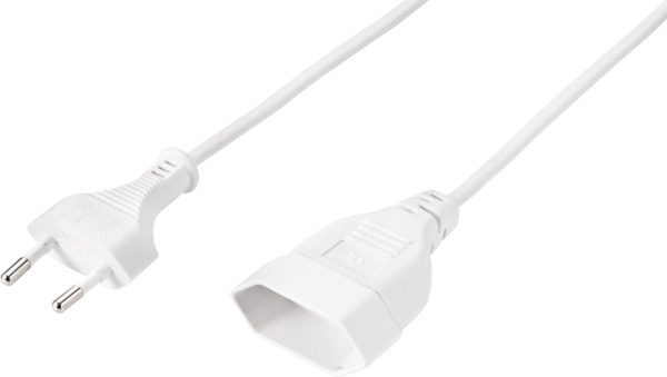 przedłużacz Sygonix Euro SY-5044232, H03VVH2-F 2X 0,75 mm², 0.20 m