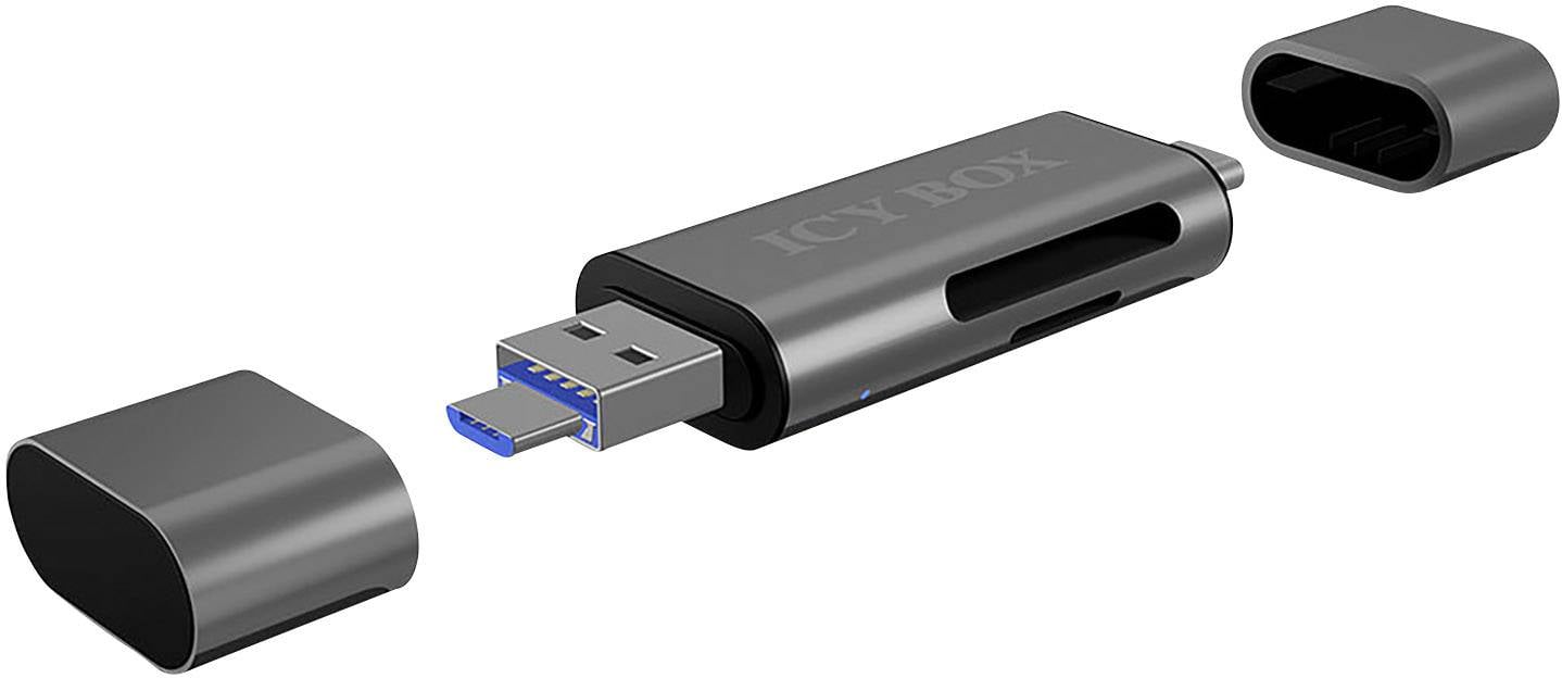 Pendrive USB ICY BOX IB-CR200-C, SD/microSD USB 2.0 Card Reader mit Type-C® & -A und Micro-B Anschlüs 60068 USB-C® USB 2 - obrazek 1