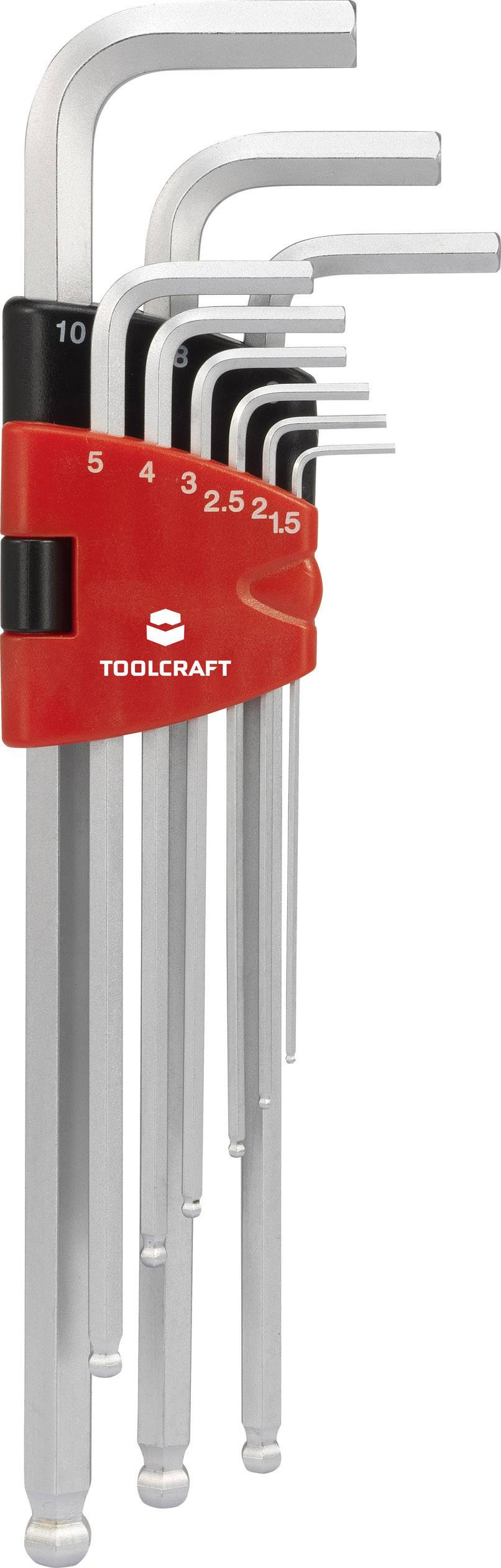 Zestaw kluczy trzpieniowych 9 szt. wewnętrzny sześciokąt TOOLCRAFT 1603973 - obrazek 1