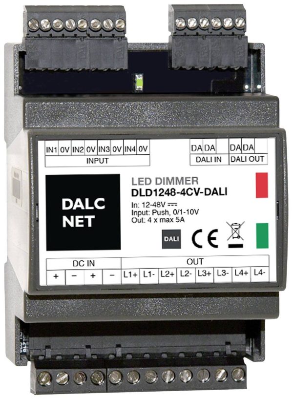 Dalcnet DALI DLD1248-4CV-DALI Ściemniacz 4-kanałowy