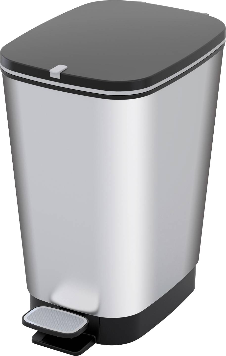 Curver CHIC BIN STYLE Abfallbehälter M [25L], silber 272236 Kosz na śmieci tworzywo sztuczne srebrny 1 szt. - obrazek 1