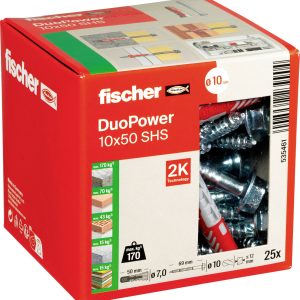 Fischer 535461 DUOPOWER 10×50 S LD Kołek 2-komponentowy 50 mm 10 mm 25 szt. Fischer 535461 DUOPOWER 10×50 S LD Kołek 2-komponentowy 50 mm 10 mm 25 szt.